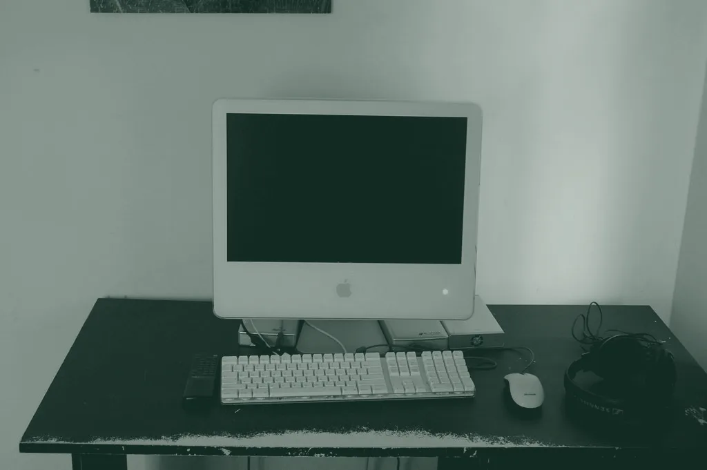 Monitor on a desk